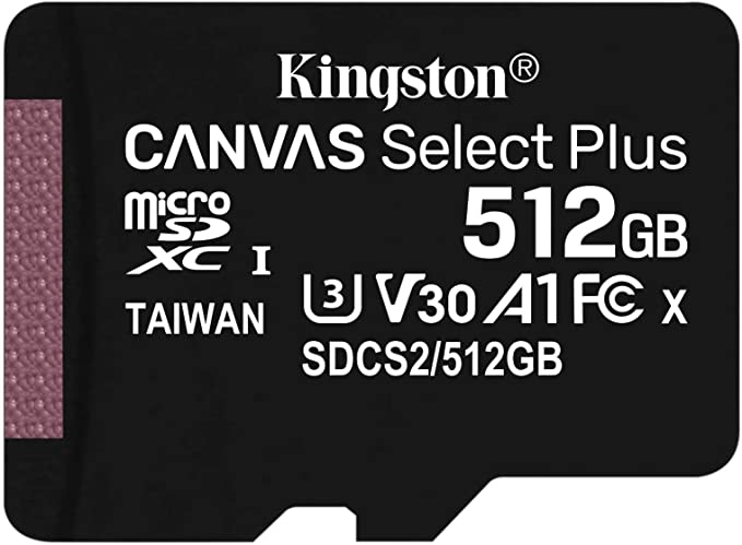 Kingston 512GB Micro SD Class 10 100MB/S