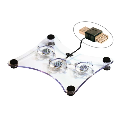 NOTEBOOK COOLING PAD WITH 3 FANS