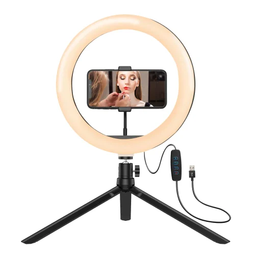 SPOTLIGHT 9315 8" LED RING LIGHT WITH MINI TRIPOD