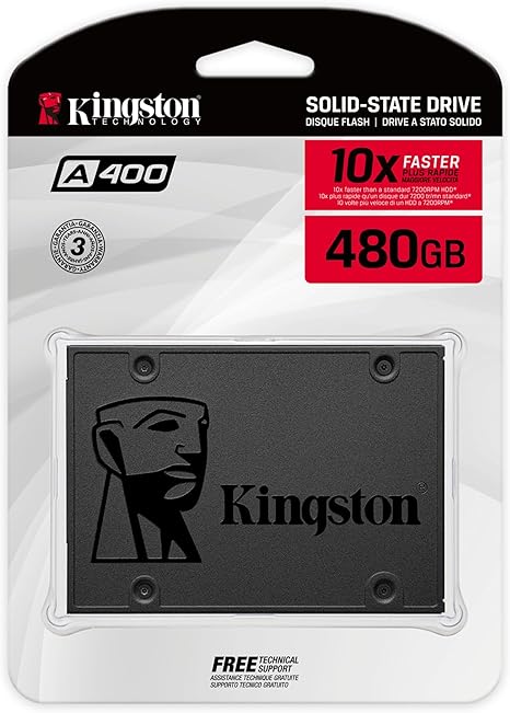 Kingston 480GB A400 SATA 3 2.5" Internal SSD SA400S37/480G