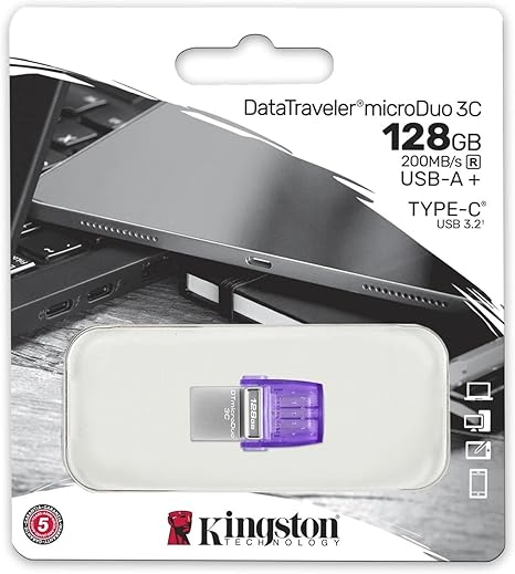 Kingston128GB Duo USB&Typec 3.2